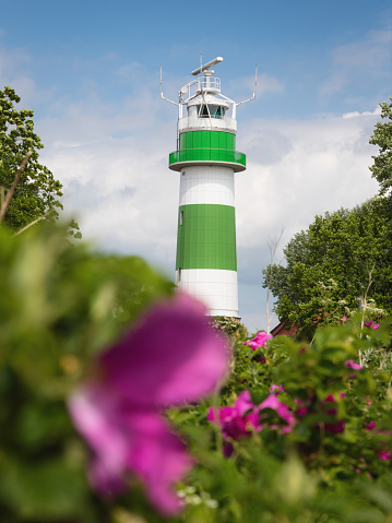 Bülk lighthouse at the Baltic Sea coast in Schleswig-Holstein, Germany