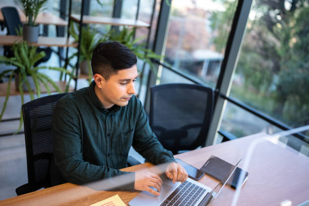 istock Businessman working in the office 1405262899