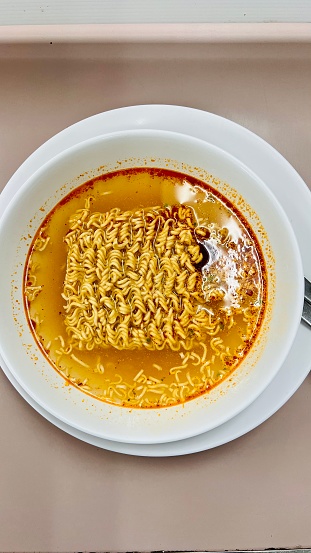 Instant Noodles in a bowl of noodles
