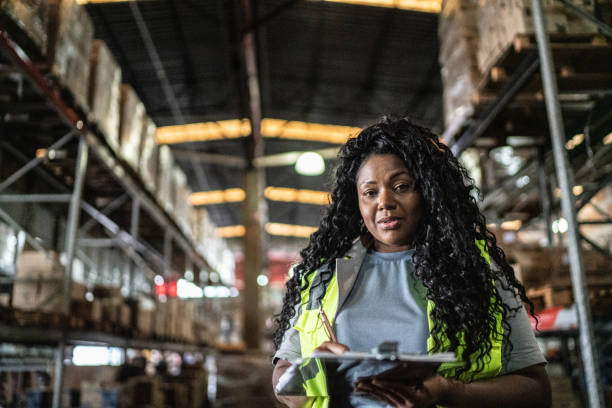 istock Portrait of a warehouse worker taking inventory 1405272835