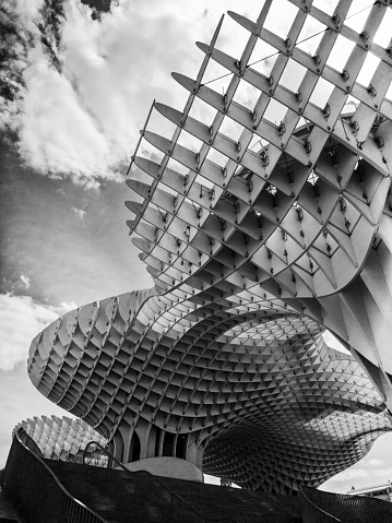 Sevilla, Spain - 30 May 2022: The modern architecture \