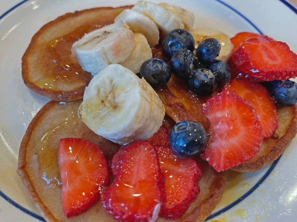 istock Banana Pancakes with Fruit 1405276700