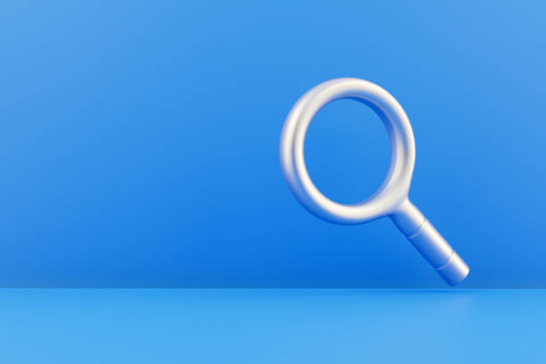 istock 3d render magnifying glass. 3d render magnifying glass. 3d render magnifying glass illustration 1405280836