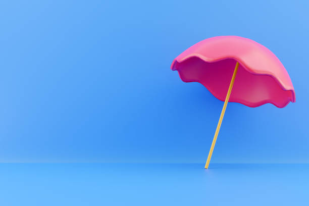 istock 3d render pink umbrella. 3d rendering pink umbrella. 3d render pink umbrella illustration 1405280849