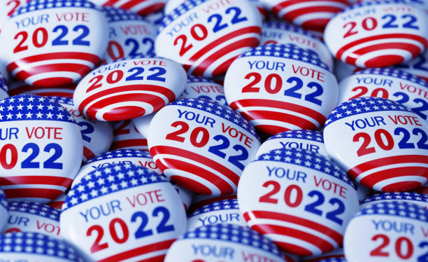 ваш голос 2022 письменные значки - vote button стоковые фото и изображения
