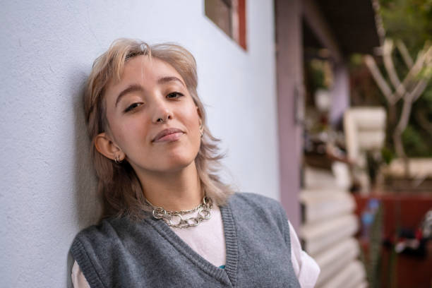 istock Portrait of non binary person 1405291761
