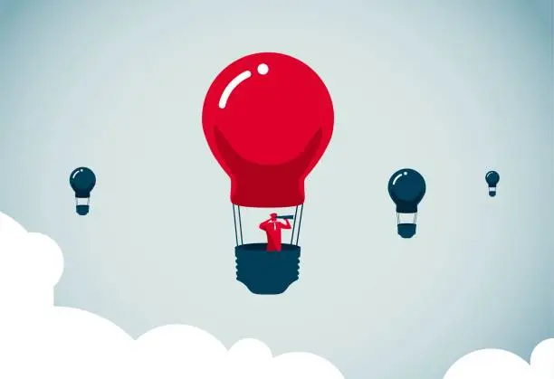Vector illustration of smart balloon
