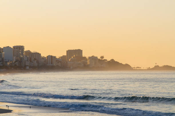 istock Dawn at Leblon beach in Rio de Janeiro, Brazil. 1405298618
