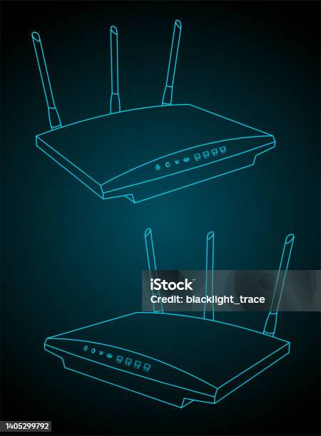 Router Illustration Stock Illustration - Download Image Now - Router ...