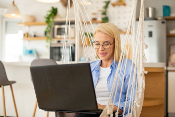 istock Woman working from home 1405306259