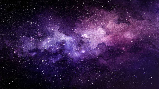 istock Cosmic illustration. Beautiful colorful space background. Watercolor Cosmos 1405309999