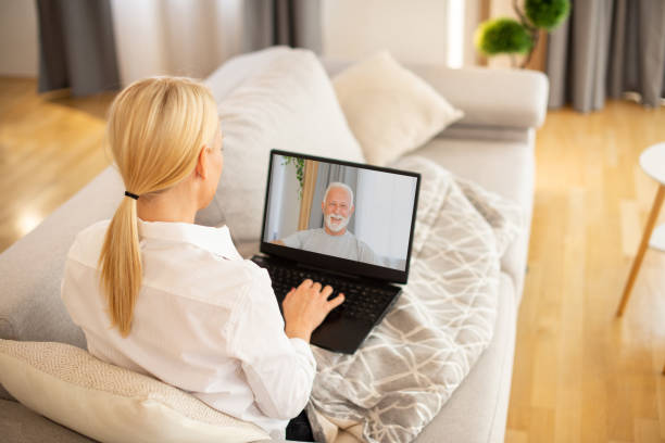 istock Doctor on video call with senior patient 1405313872