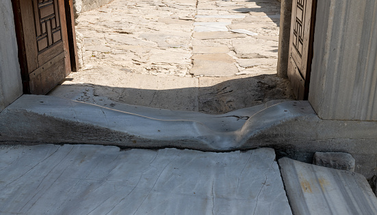 Suleymaniye Mosque entrance door threshold