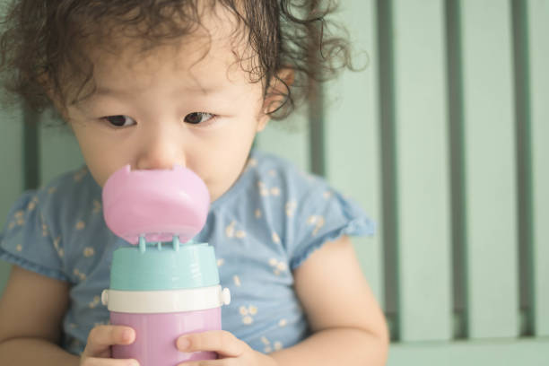 Cute Baby Drinking Water