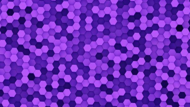 istock Duo tone hexagon 3D background texture. 3d rendering illustration. Futuristic abstract background. Modern technology 1405344589
