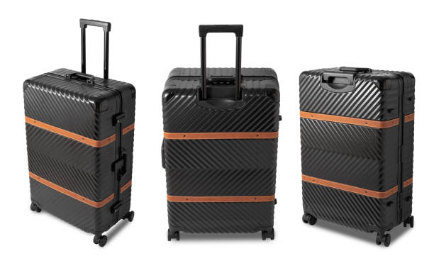 istock Black Luggage isolated on white background with clipping path 1405348076