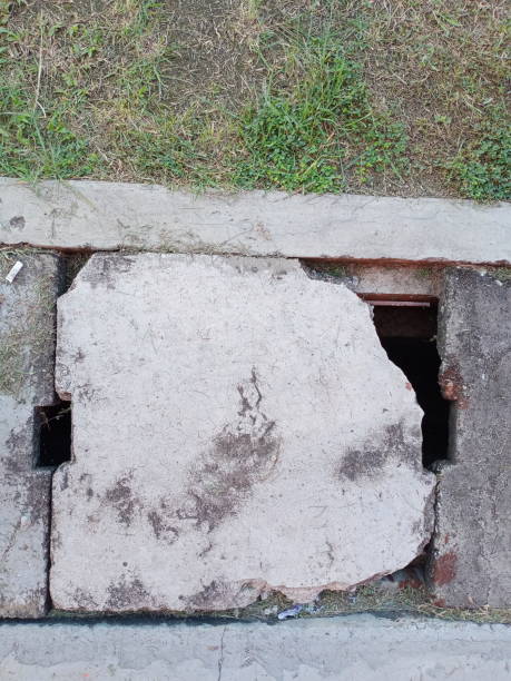 istock Gutters and cracked gutter covers photos 1405350090