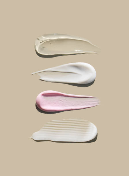 istock cosmetic smears cream texture on pastel background 1405351798