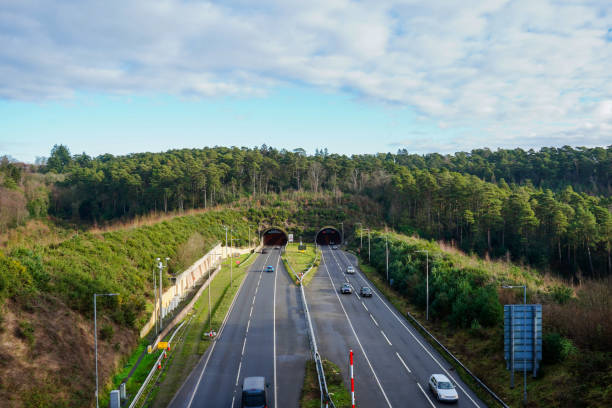 istock High up view looking at the Hindhead tunnel 1405361848
