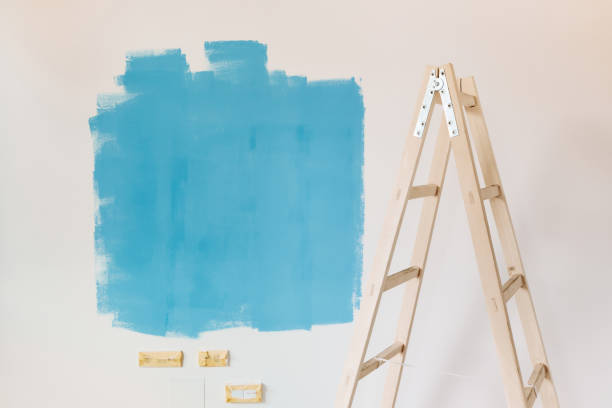 istock Painting walls in blue! 1405364437