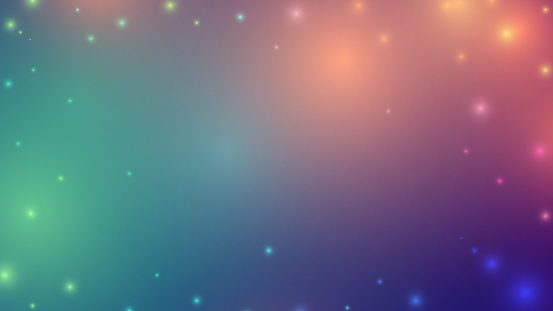 Abstract blurred frame background - Bright glare or stars in the sky.