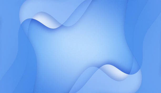 istock Softness and fragility light blue shade curved lines and waves background. Template for beautiful brochures, flyers, magazines, business, banners, marketing. 1405379943