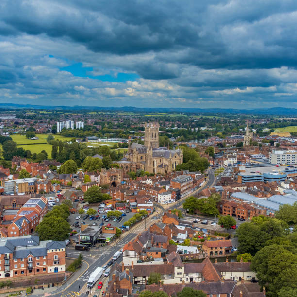 catedral de worcester - worcester - fotografias e filmes do acervo