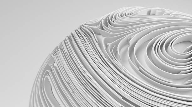 istock Abstract geometric wavy folds background 1405380344
