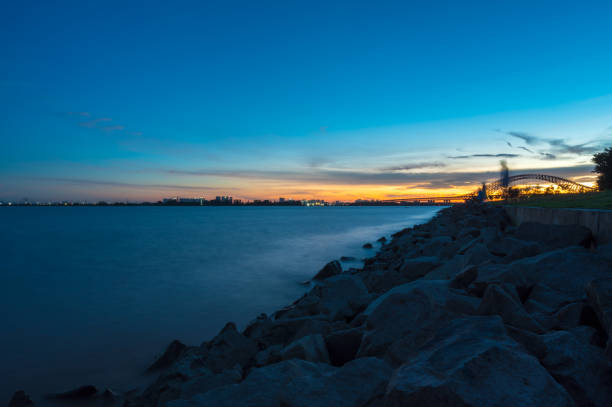 istock Beautiful scenery on the coast at sunset 1405380911