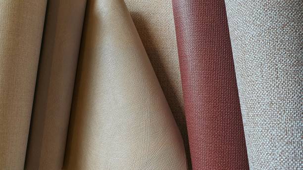 istock samples of wallpaper and fabric for interior decoration material selection 1405380921