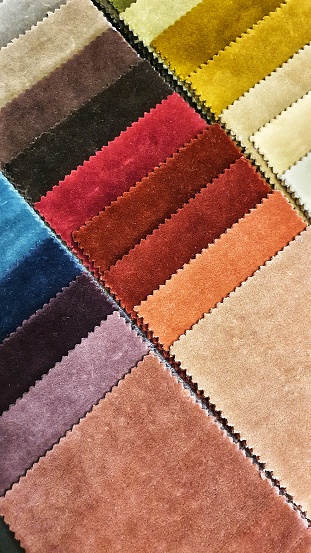 colorful fabric swatch texture.