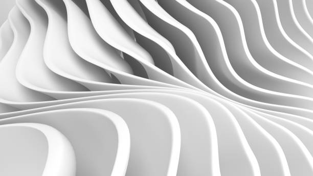 istock Abstract geometric wavy folds background 1405380953