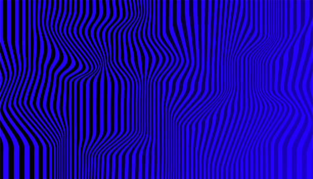 Distortion lines background. Distort stripes, abstract modern pattern vector art illustration