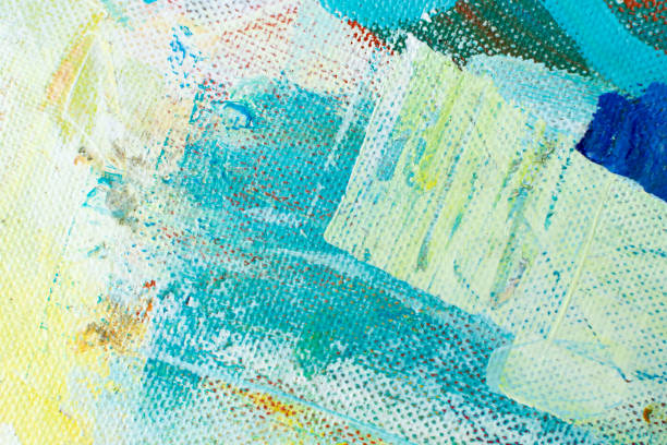 istock Abstract multicolor background with impasto textures. Brushstroke of acrylic painting close-up. 1405385099