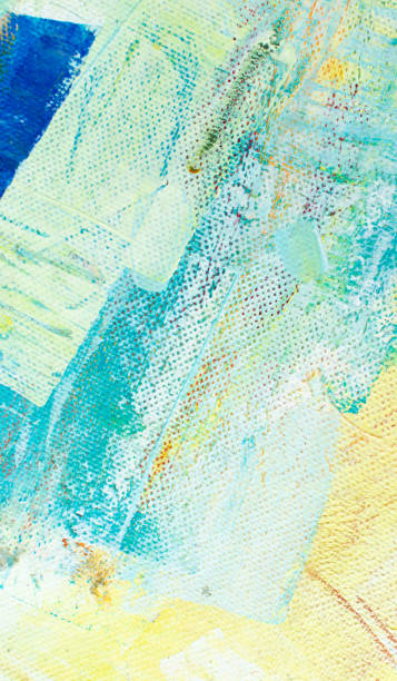 istock Abstract multicolor background with impasto textures. Brushstroke of acrylic painting close-up. 1405385224