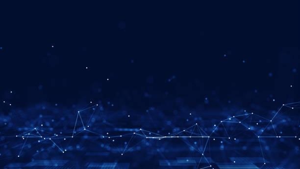 istock Abstract concepts of cybersecurity technology and digital data protection. Internet network communication connection with bottom polygon on dark blue background. Big data. 1405388372