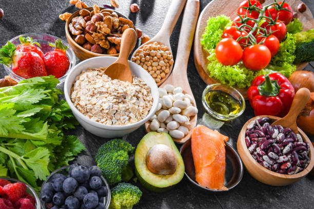 istock Cholesterol lowering food products 1405391147