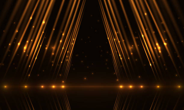 ilustrações de stock, clip art, desenhos animados e ícones de abstract luxury background with golden light rays. abstract scene concept design. - set