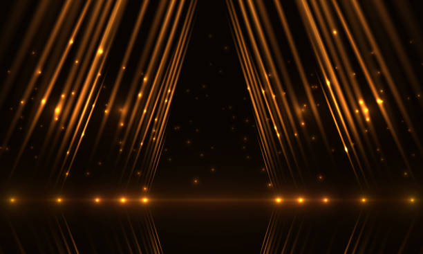 Abstract luxury background with golden light rays. Abstract scene concept design. Abstract luxury background with golden light rays. Abstract scene concept design. Vector illustration glamour stock illustrations