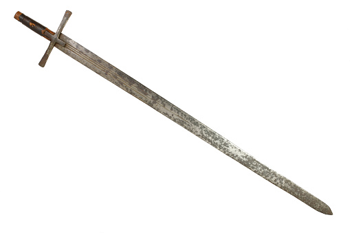 This historical sword-type was native to warriors of Sudan during the 18th and 19th centuries. They can be found with elaborate etched script on the blades and imported parts.