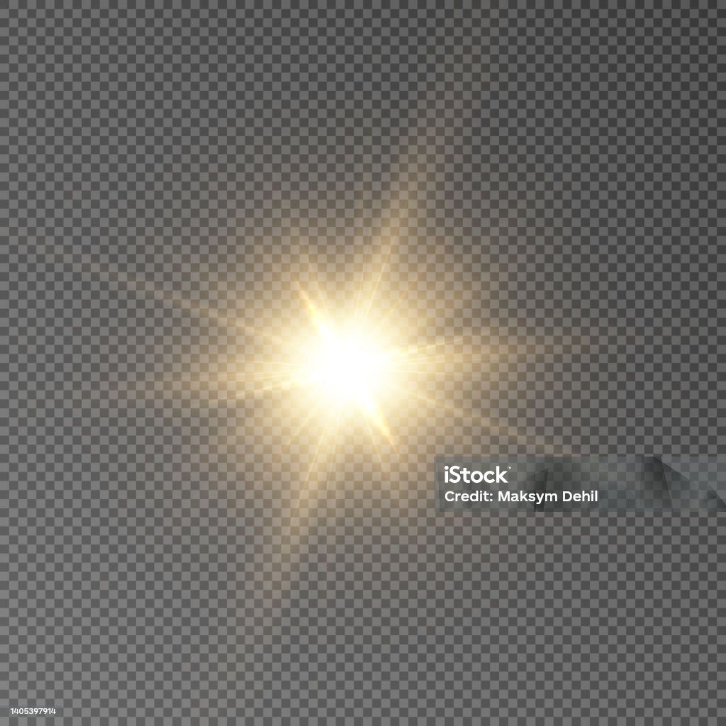 Sun Star Flare Png Stock Illustration - Download Image Now - Lens Flare, Sun,  Distress Flare - Istock
