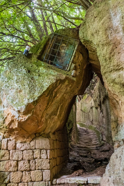 The Vie Cave are an Etruscan road network dug into the tuff rock that linked necropolis and settlements