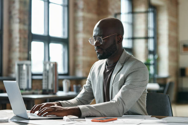 istock Businessman working on laptop at office 1405399256