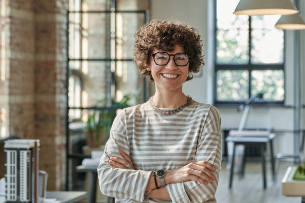 istock Successful female architect at office 1405399327