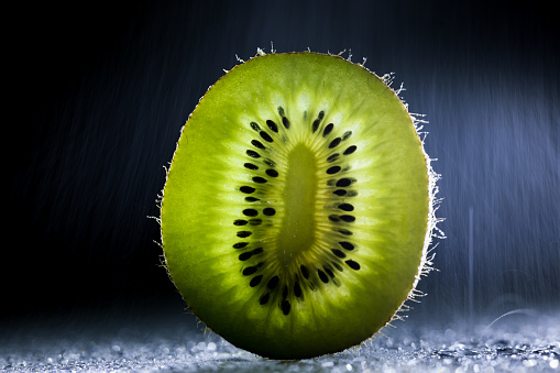 Slices of kiwi fruits