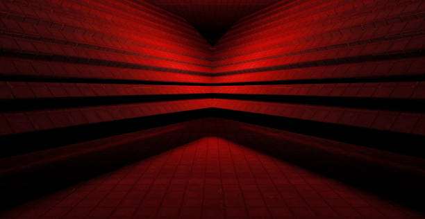 istock Cyber Age Retro Alien Dance Club Glow Lighted Black Background SciFi Concept 3D Rendering 1405412148