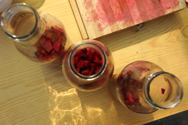 istock 3 top bottle of fermented juice beetroot 1405414115