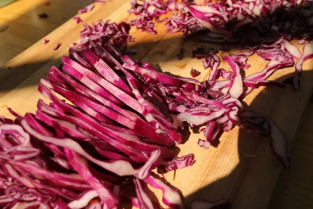 Cropped Red Cabbage