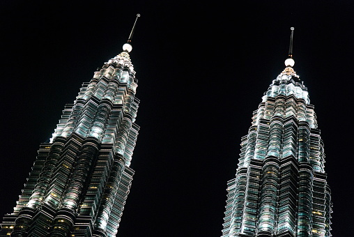 Twin Tower at Kuala Lumpur, Malaysia. - stock photo