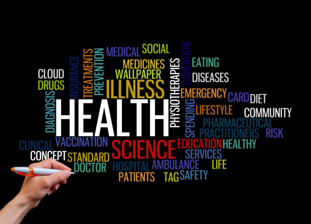 istock HEALTH concept, isolated on a black background 1405415812